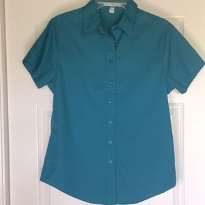 Women’s Short Sleeve Button Down Shirt (NWOT)